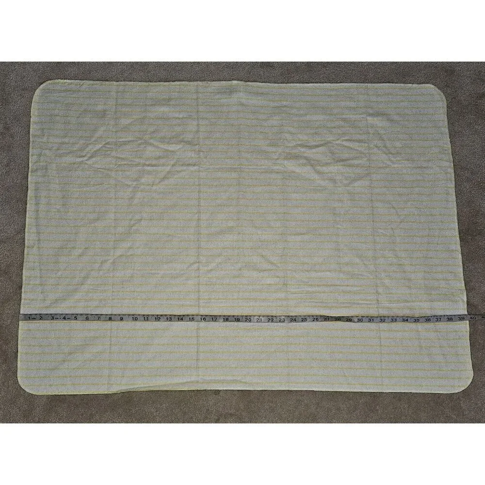 Carter's Yellow White Striped Receiving Blanket Lovey Security 100% Cotton